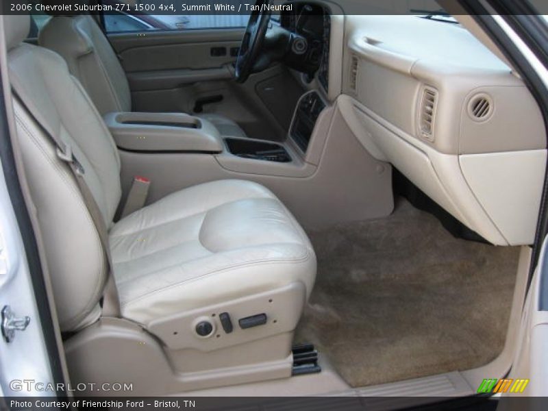 Summit White / Tan/Neutral 2006 Chevrolet Suburban Z71 1500 4x4