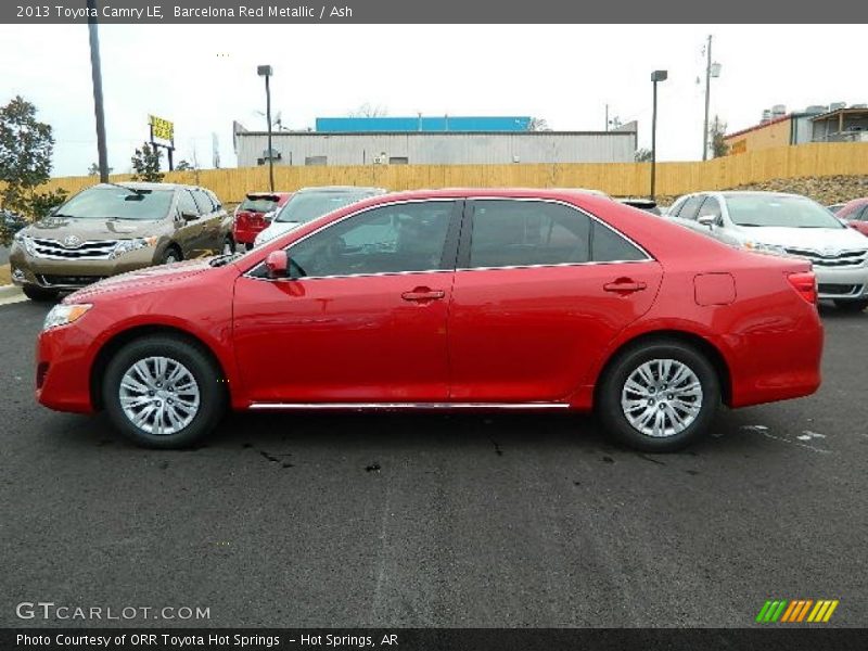 Barcelona Red Metallic / Ash 2013 Toyota Camry LE