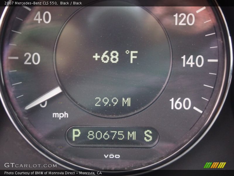 Black / Black 2007 Mercedes-Benz CLS 550