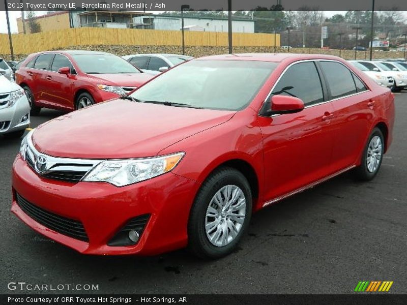 Barcelona Red Metallic / Ash 2013 Toyota Camry LE