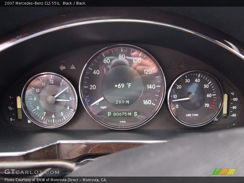 Black / Black 2007 Mercedes-Benz CLS 550
