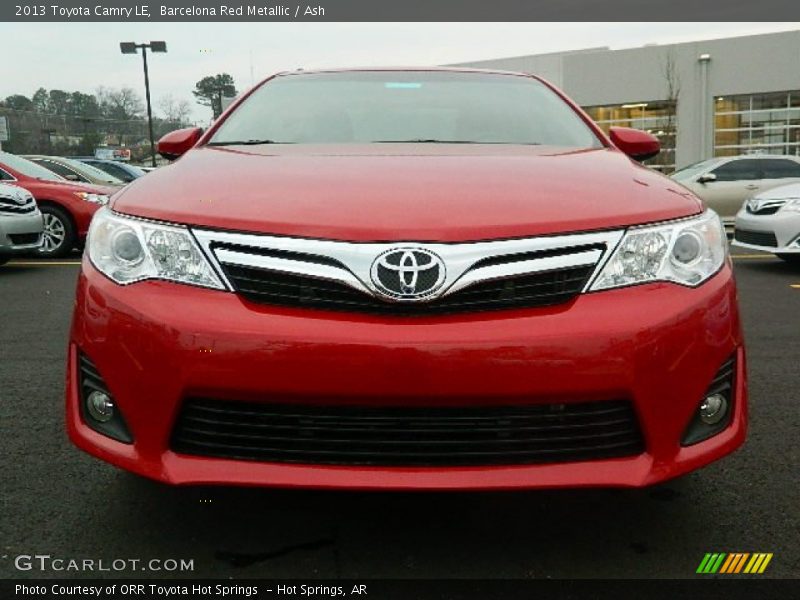 Barcelona Red Metallic / Ash 2013 Toyota Camry LE