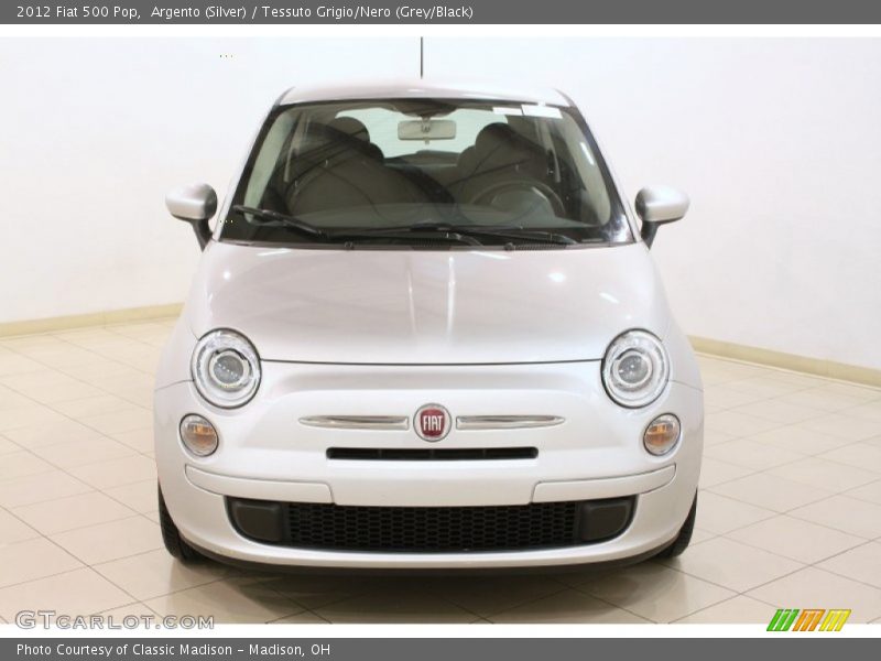 Argento (Silver) / Tessuto Grigio/Nero (Grey/Black) 2012 Fiat 500 Pop