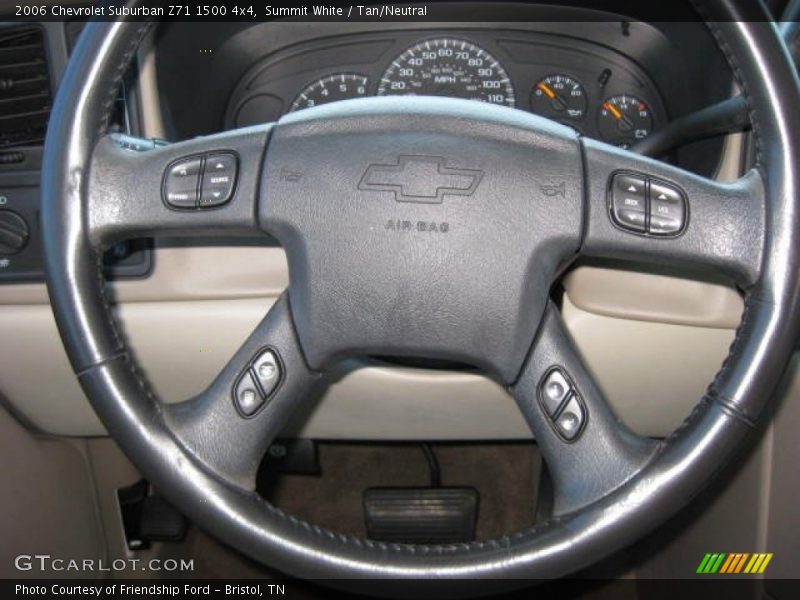 Summit White / Tan/Neutral 2006 Chevrolet Suburban Z71 1500 4x4