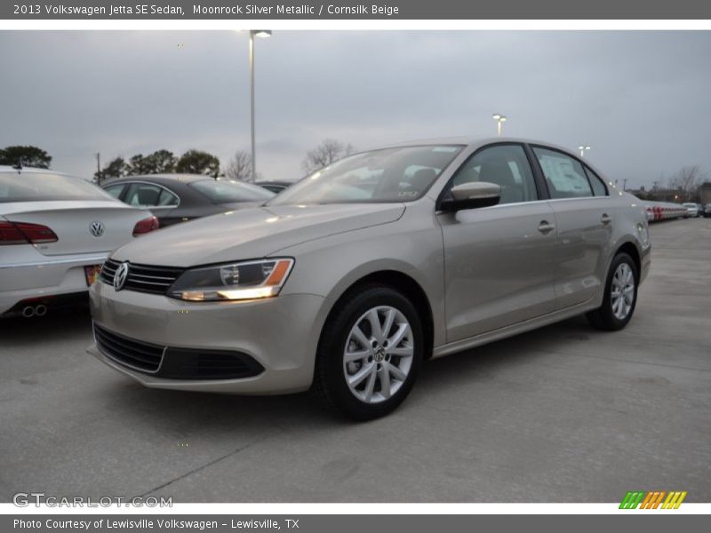 Moonrock Silver Metallic / Cornsilk Beige 2013 Volkswagen Jetta SE Sedan