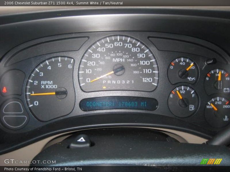 Summit White / Tan/Neutral 2006 Chevrolet Suburban Z71 1500 4x4