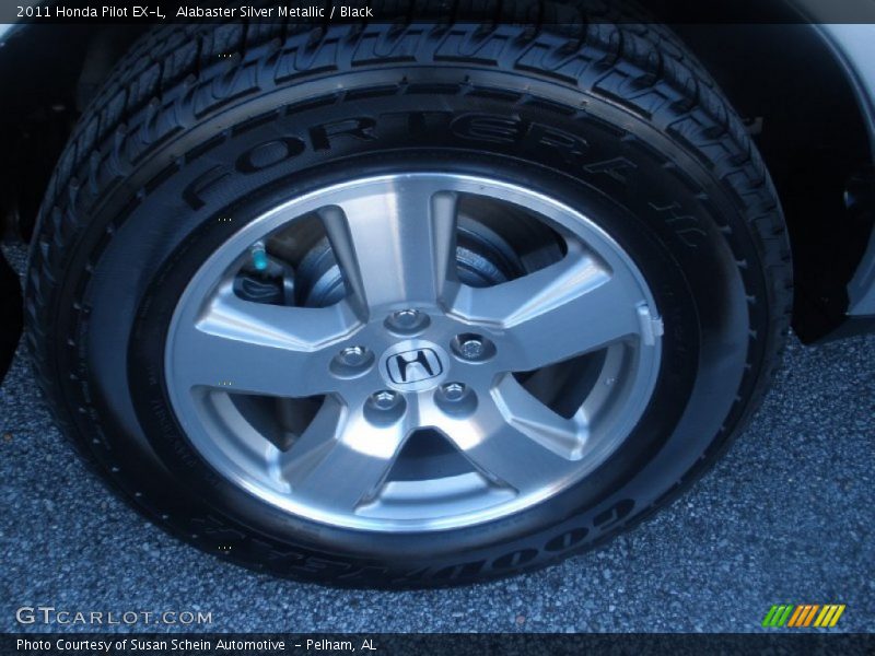 Alabaster Silver Metallic / Black 2011 Honda Pilot EX-L