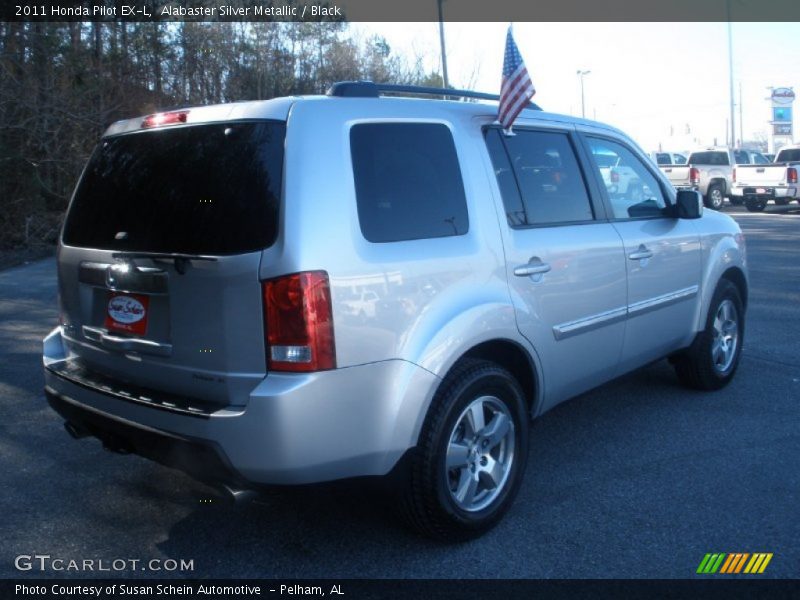 Alabaster Silver Metallic / Black 2011 Honda Pilot EX-L