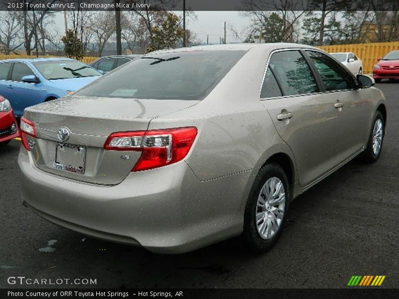 Champagne Mica / Ivory 2013 Toyota Camry LE