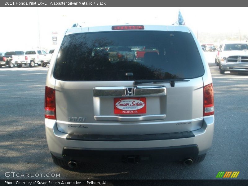 Alabaster Silver Metallic / Black 2011 Honda Pilot EX-L
