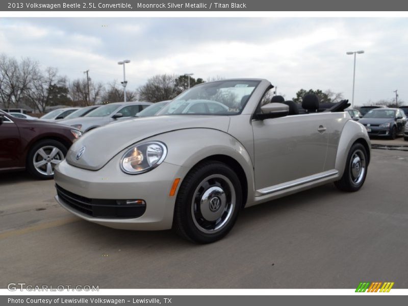 Moonrock Silver Metallic / Titan Black 2013 Volkswagen Beetle 2.5L Convertible