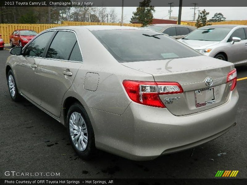 Champagne Mica / Ivory 2013 Toyota Camry LE