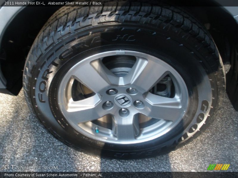 Alabaster Silver Metallic / Black 2011 Honda Pilot EX-L