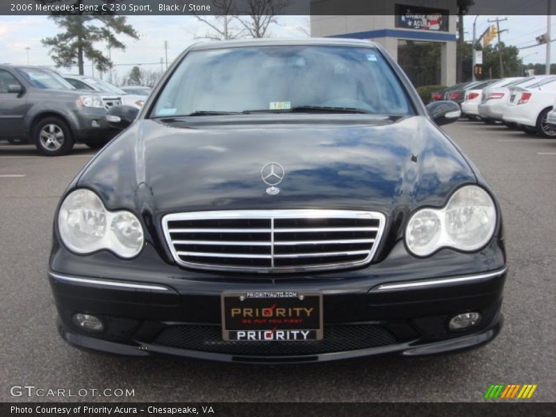 Black / Stone 2006 Mercedes-Benz C 230 Sport