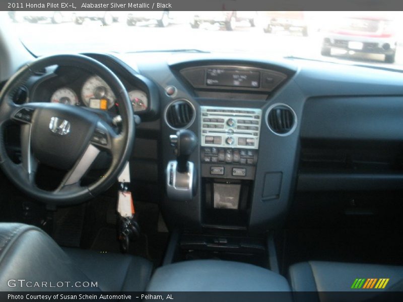Alabaster Silver Metallic / Black 2011 Honda Pilot EX-L