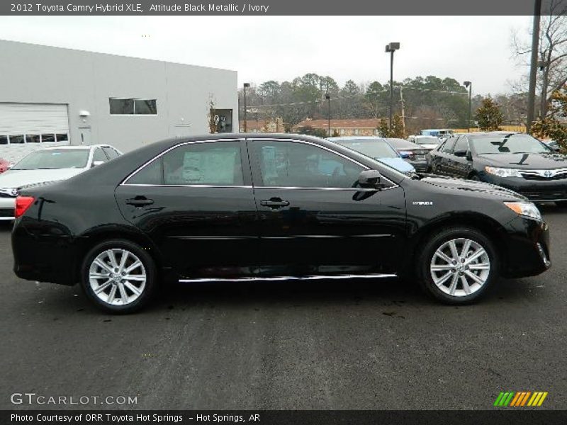 Attitude Black Metallic / Ivory 2012 Toyota Camry Hybrid XLE