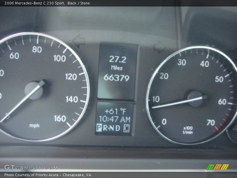 Black / Stone 2006 Mercedes-Benz C 230 Sport