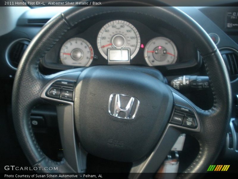Alabaster Silver Metallic / Black 2011 Honda Pilot EX-L