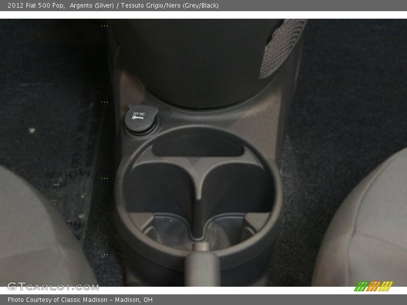 Argento (Silver) / Tessuto Grigio/Nero (Grey/Black) 2012 Fiat 500 Pop