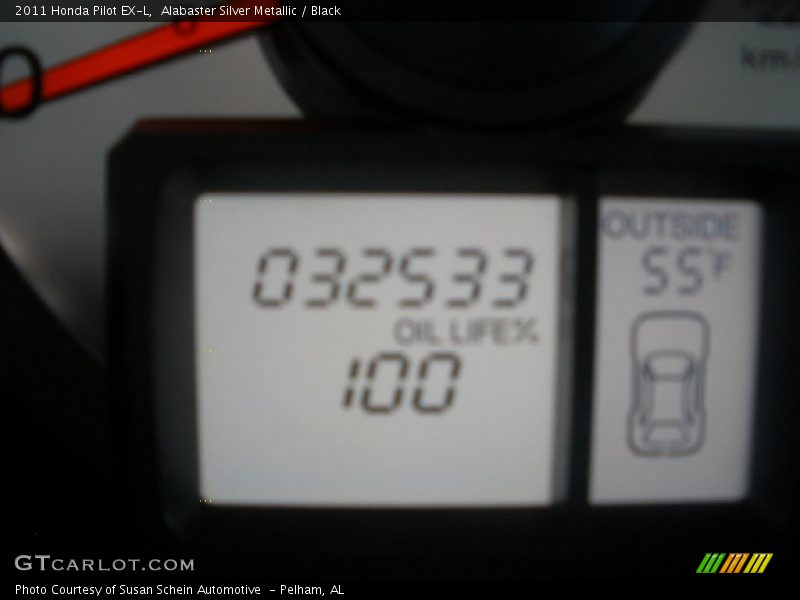 Alabaster Silver Metallic / Black 2011 Honda Pilot EX-L