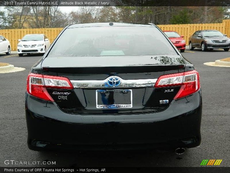 Attitude Black Metallic / Ivory 2012 Toyota Camry Hybrid XLE
