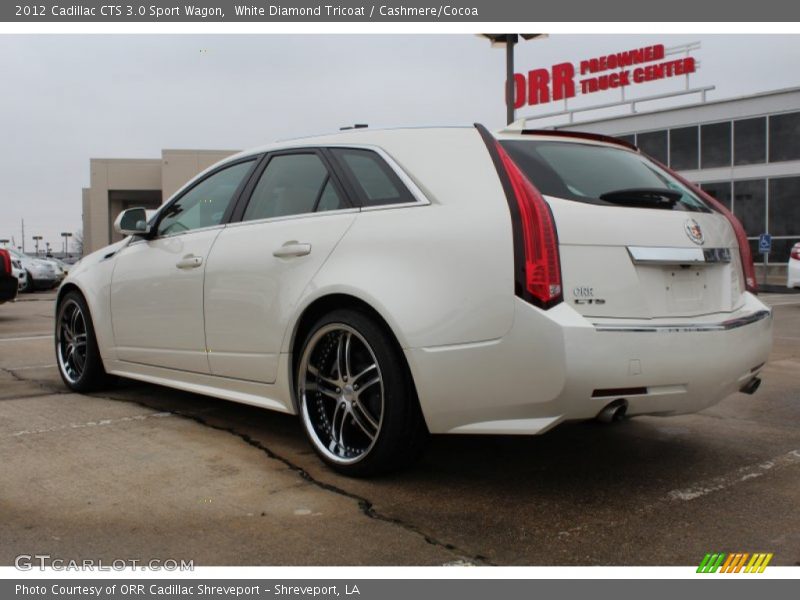 White Diamond Tricoat / Cashmere/Cocoa 2012 Cadillac CTS 3.0 Sport Wagon