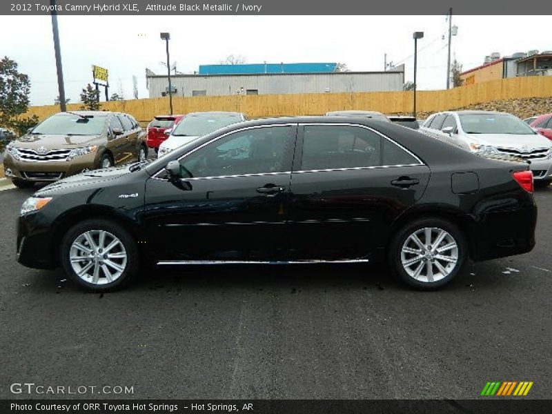 Attitude Black Metallic / Ivory 2012 Toyota Camry Hybrid XLE