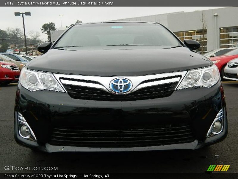 Attitude Black Metallic / Ivory 2012 Toyota Camry Hybrid XLE