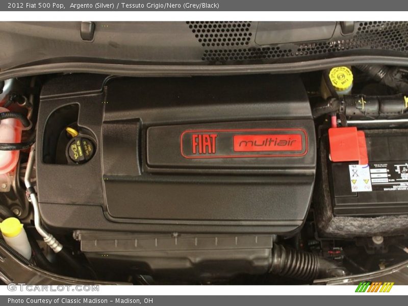 Argento (Silver) / Tessuto Grigio/Nero (Grey/Black) 2012 Fiat 500 Pop