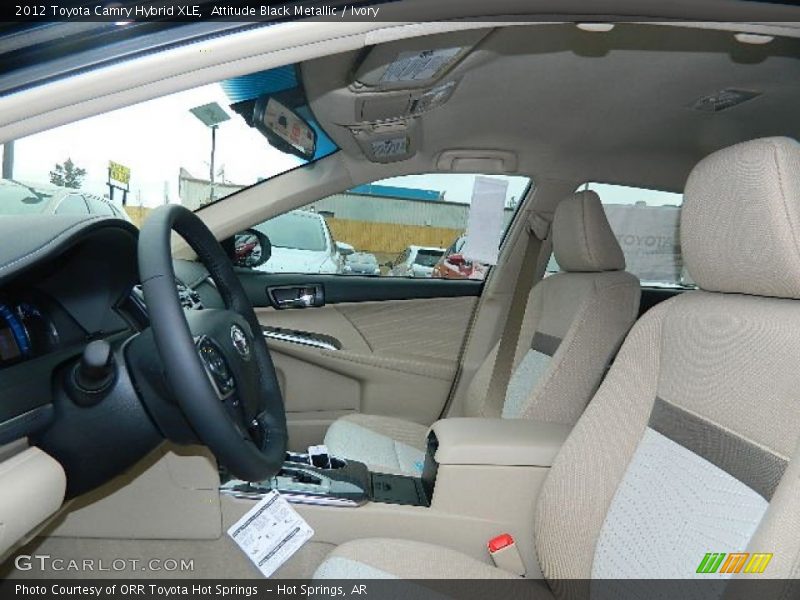 Attitude Black Metallic / Ivory 2012 Toyota Camry Hybrid XLE