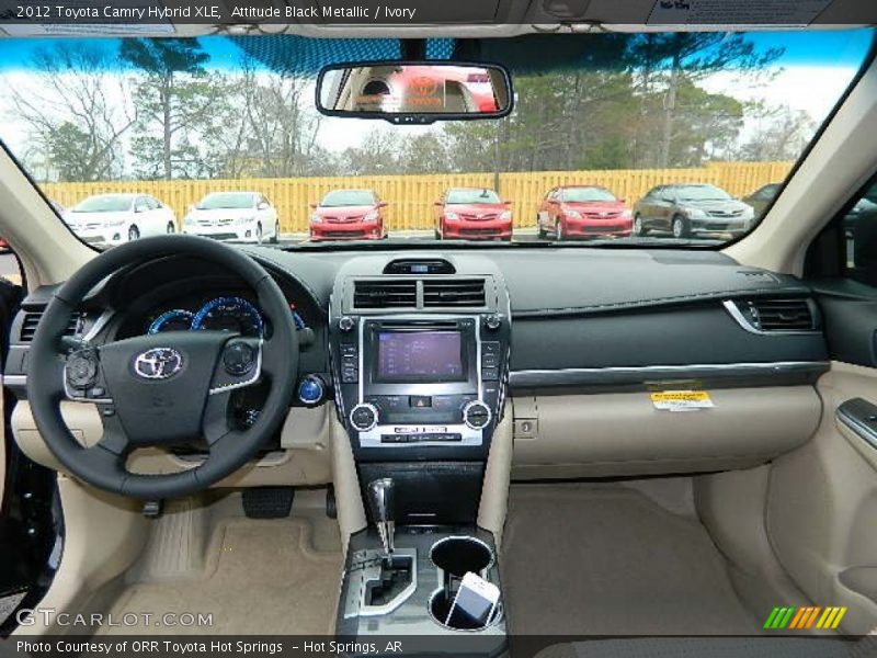 Attitude Black Metallic / Ivory 2012 Toyota Camry Hybrid XLE