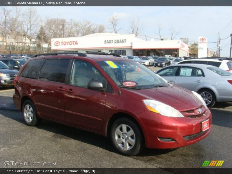 Salsa Red Pearl / Stone 2008 Toyota Sienna LE
