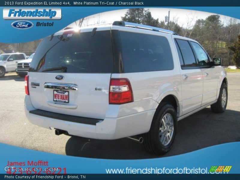 White Platinum Tri-Coat / Charcoal Black 2013 Ford Expedition EL Limited 4x4