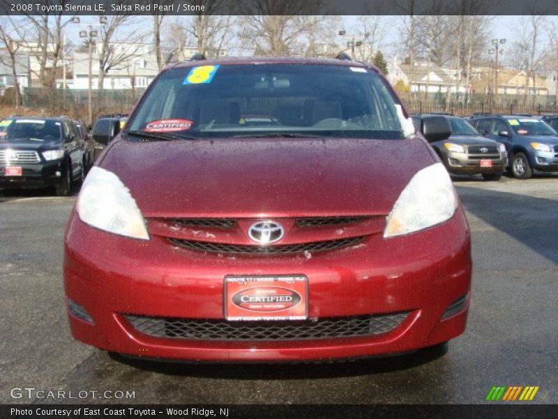 Salsa Red Pearl / Stone 2008 Toyota Sienna LE