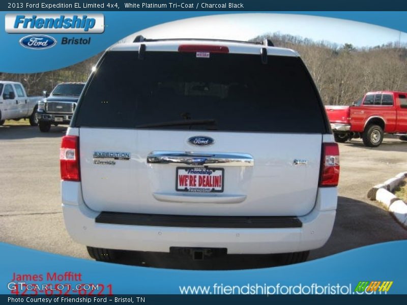 White Platinum Tri-Coat / Charcoal Black 2013 Ford Expedition EL Limited 4x4