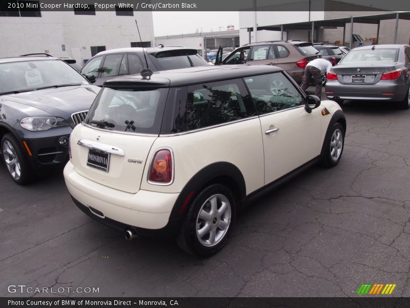 Pepper White / Grey/Carbon Black 2010 Mini Cooper Hardtop