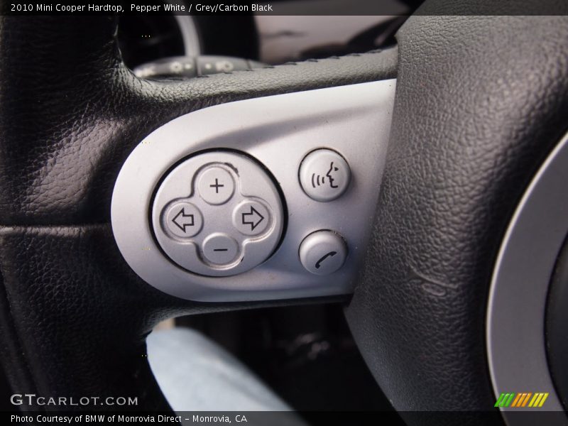 Pepper White / Grey/Carbon Black 2010 Mini Cooper Hardtop
