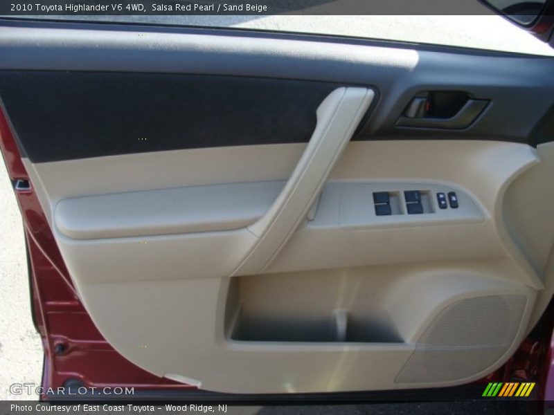 Salsa Red Pearl / Sand Beige 2010 Toyota Highlander V6 4WD