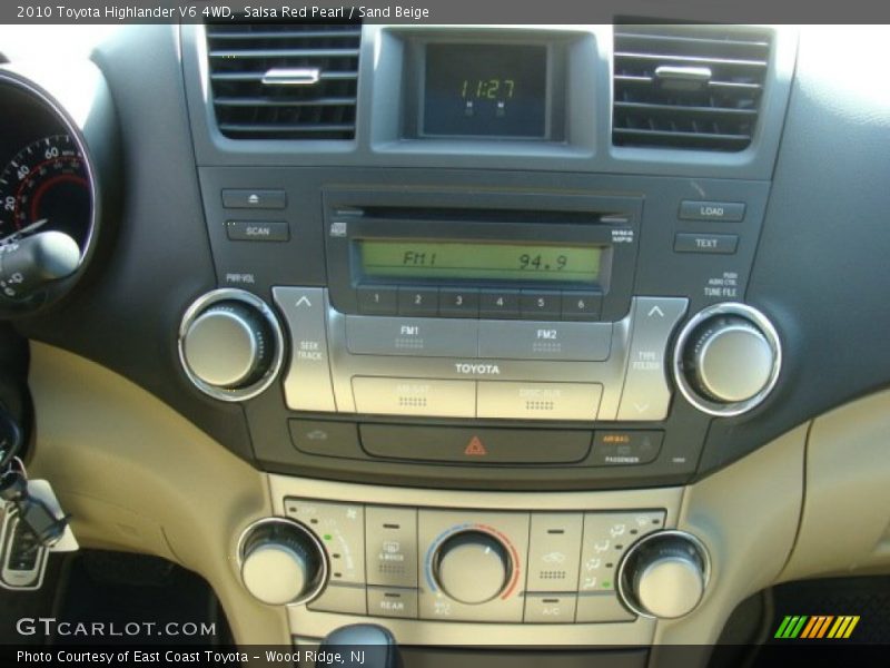 Salsa Red Pearl / Sand Beige 2010 Toyota Highlander V6 4WD