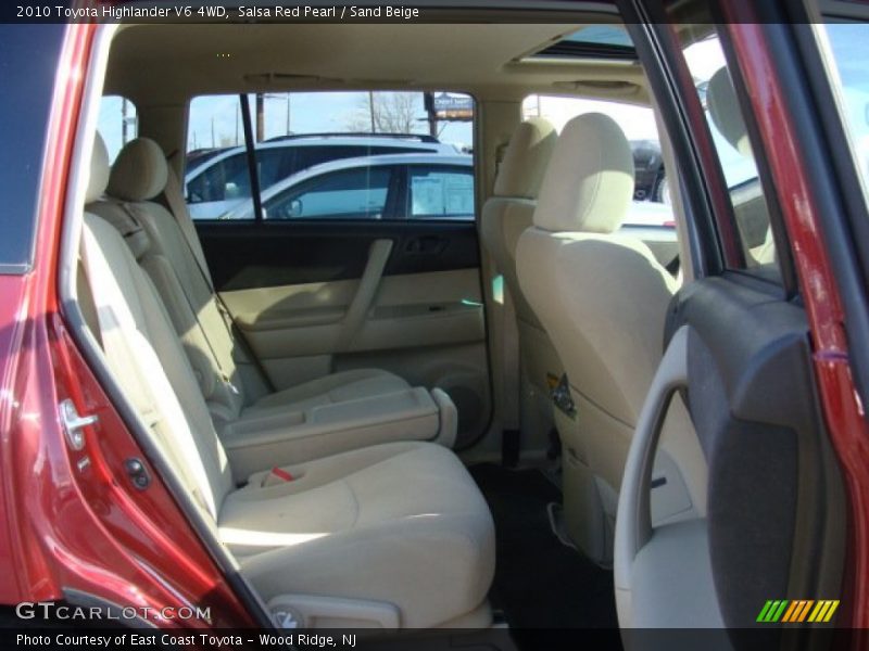 Salsa Red Pearl / Sand Beige 2010 Toyota Highlander V6 4WD
