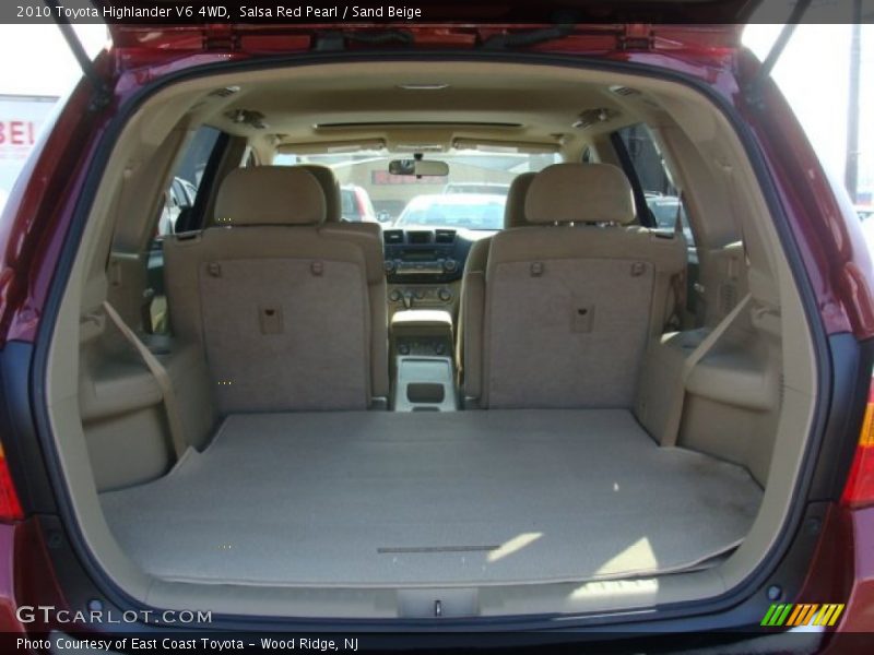 Salsa Red Pearl / Sand Beige 2010 Toyota Highlander V6 4WD