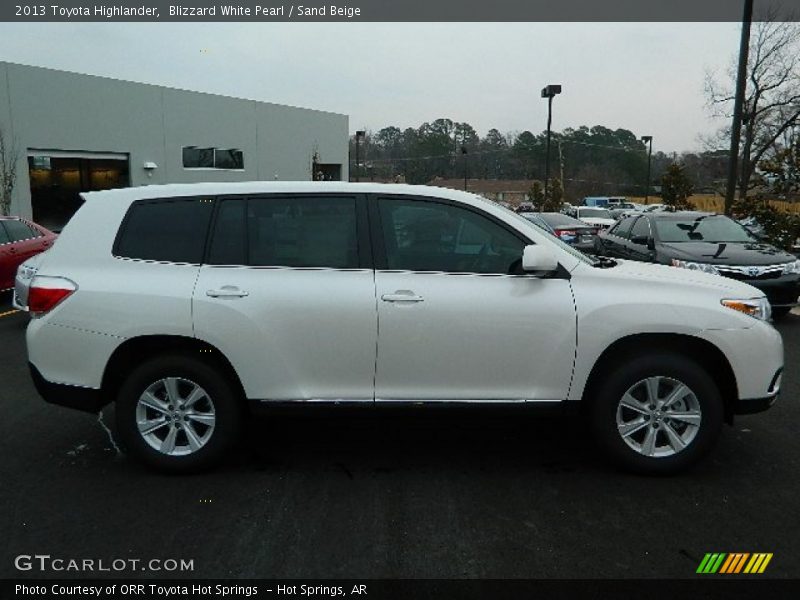 Blizzard White Pearl / Sand Beige 2013 Toyota Highlander