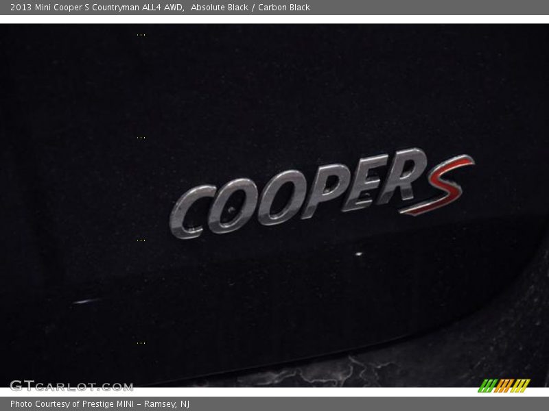 Absolute Black / Carbon Black 2013 Mini Cooper S Countryman ALL4 AWD