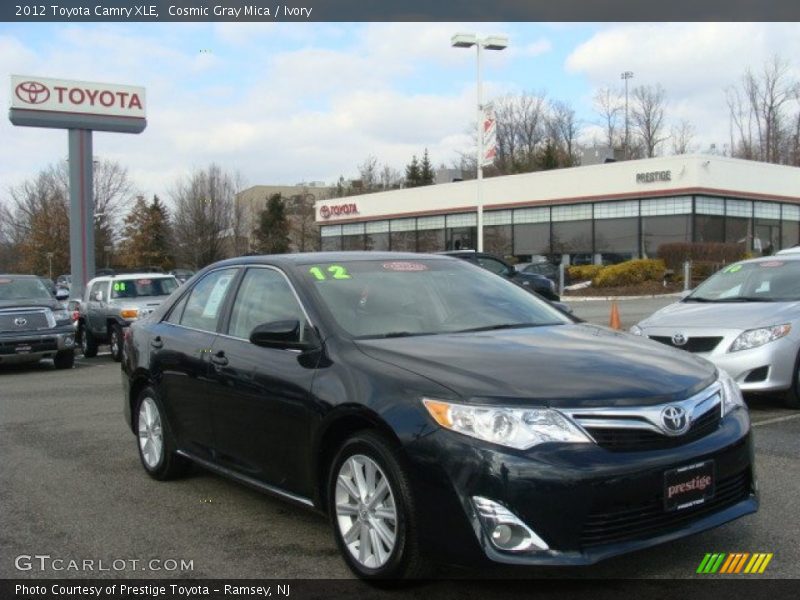 Cosmic Gray Mica / Ivory 2012 Toyota Camry XLE