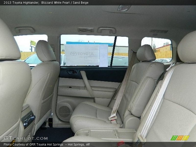 Blizzard White Pearl / Sand Beige 2013 Toyota Highlander