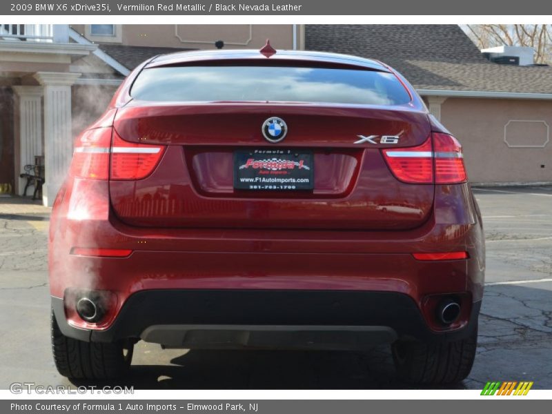 Vermilion Red Metallic / Black Nevada Leather 2009 BMW X6 xDrive35i