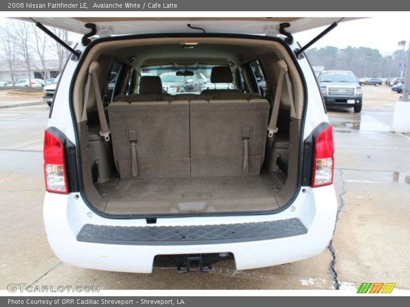 Avalanche White / Cafe Latte 2008 Nissan Pathfinder LE