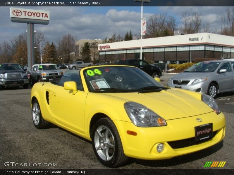 Solar Yellow / Black 2004 Toyota MR2 Spyder Roadster