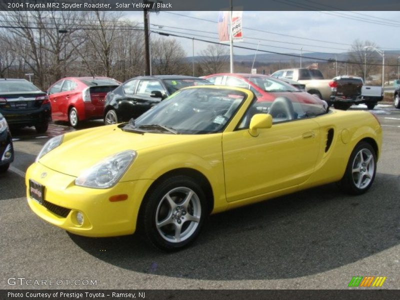 Solar Yellow / Black 2004 Toyota MR2 Spyder Roadster