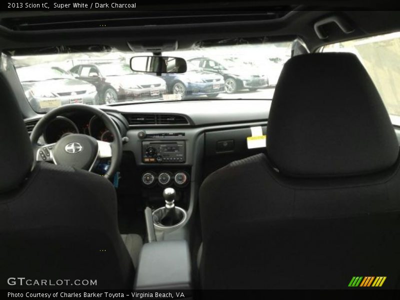 Super White / Dark Charcoal 2013 Scion tC